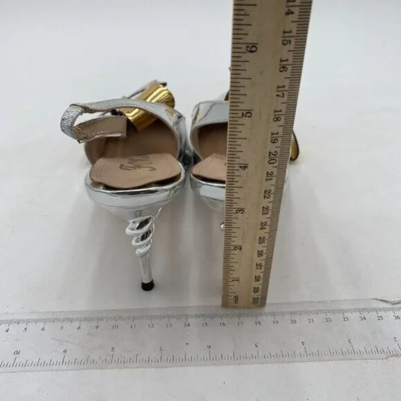 YDN Women Pointed Toe Slingback Slip on Dress Pumps Stiletto Mid Heels Evening P - Picture 5 of 8